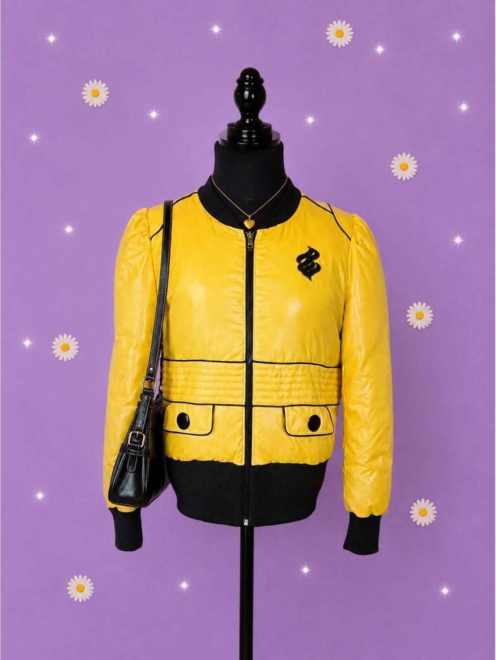 Vintage Y2K Rocawear Down Feather Puff Sleeve Puffer Jacket size large 💛